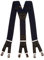 Olata 6 Clip Herren Hosenträger/extra breite Y-Hosenträger – 5 cm. Dunkelblau