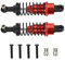 VGEBY1 Stoßdämpfer, 2PCS Metall Stoßdämpfer für 1:18 RC Ferngesteuertes Auto 65mm Rot