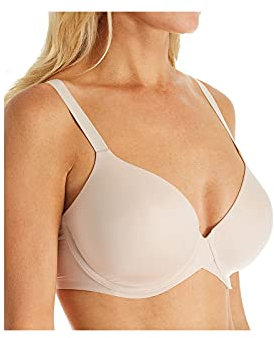 Maidenform Damen Underwire, One Fab Fit Demi Bra, Convertible Bras for Women T-Shirt-BH, Undurchsichtige, Sandshell, 95D