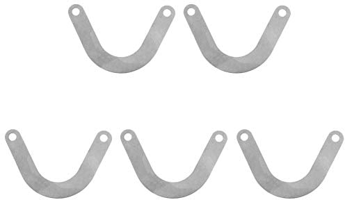 Garosa 5 Stücke Ventilplatte Metall U Form Metall Luftkompressor Ventilplatte Zubehör 59mm Breite Elektrowerkzeugteile Zubehör