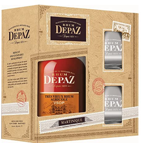 Depaz VSOP Réserve Spéciale en coffret 2 verres 45°