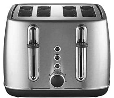 Lakeland Brushed Stainless Steel 4-Slice Toaster