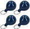 AB Tools 4 Stück 4,5 cm schwimmende Boje Schlüsselanhänger Schlüssel Float Boot Angeln Segeln Schwimmring