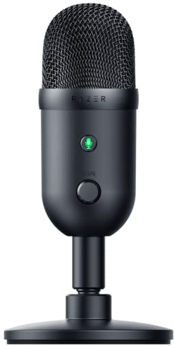 Razer Seiren V2 X - Microfono a condensatore USB per streaming e gioco su PC: modello pickup supercardioide, limitatore digitale integrato, monitoraggio e controllo del guadagno, ammortizzatore