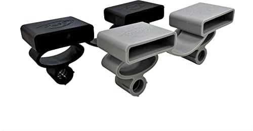 Coemo Set 10 STK Kappen Duo für Lattenroste Ersatzkappen Schwarz 35 x 12 mm Leistenaufnahme