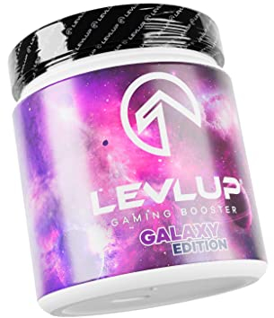 LevlUp Galaxy Edition - Gaming Booster Pulver mit Koffein, wenig Zucker und langanhaltender Wirkung - Gaming Drink für längere Sessions und Fokus