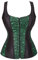 Grün Corset Korsett Corsage Top Damen Mit Träger Elegant Reißverschluss Vintage Sexy L