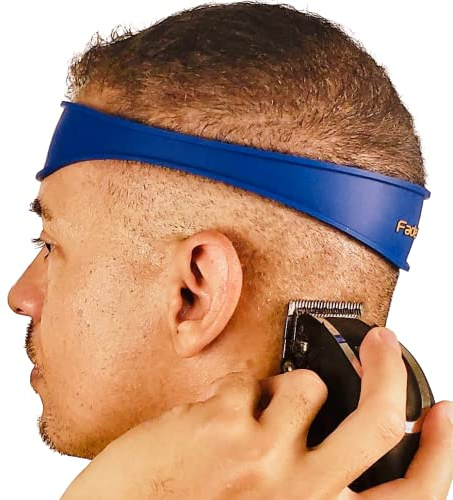 Fade Guide Rasierschablone für Halsausschnitt, gebogenes Silikonband, ideal zum Erstellen von Hautverblassungsrichtlinien für DIY-Haarschnitte, Anleitung für Haarschneidemaschinen