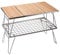 Campingmoon IGT Grill Table Stainless Steel w/Removable Center Compartment w/Storage Bag Double-Tier CK-2-CP