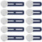 ZZHBOO 10 Stück Hosenbundverlängerung Knopf Hosenknopf Erweiterung Taille Extender Elastischen Knopf Jeans Einziehbare Knöpfe Bund Expander Set für Jeans Röcke Hosen
