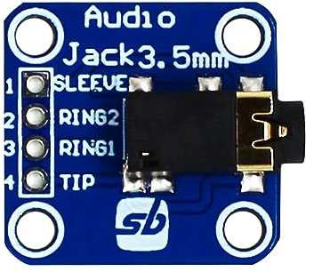 sb components TRRS 3.5mm Audio Jack Breakout Headphone Audio Video Mp3 Jack Socket 3.5mm Breakout