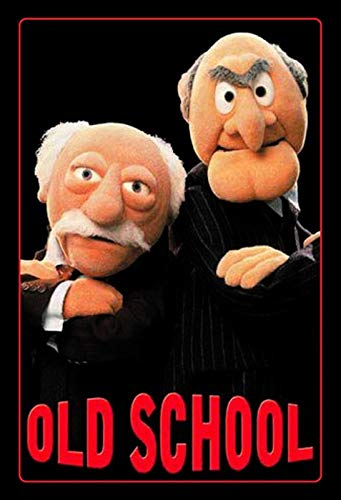 Ontrada Blechschild 12x18cm gewölbt Muppet Show Old School Schild Waldorf Statler