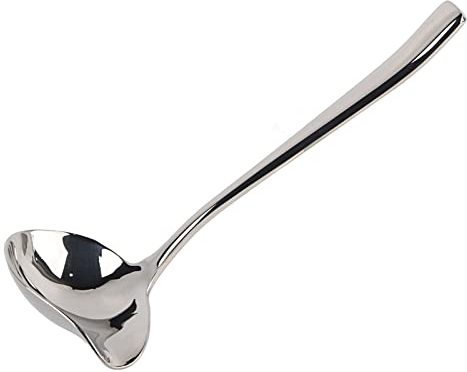 Cuchara Para Salsas Pequeñas De 2 Piezas, Cuchara De Acero Inoxidable Para Salsas Francesas De 7.5 Pulgadas Cuchara Para Lloviznar Salsas Con Pico Para Servir Ensaladas Y Aderezos