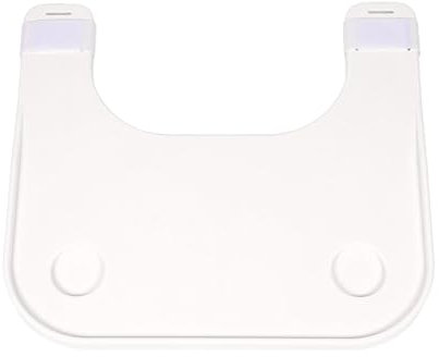 Wheelchair Lap Tray, Wheelchair Dining Table Board, Removable Thicken Wheelchair Lap Tray Portable Wheelchair Desk Accessories for Rest Home Elderly Eating Reading (White)