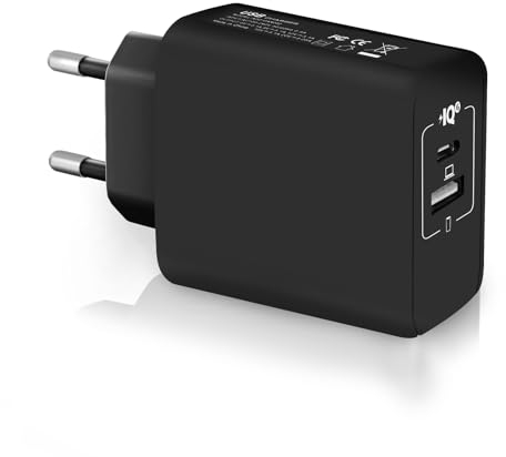 HNCY 120W Cargador USB C GAN, Cargador Tipo C Carga Rapida, 2 Puertos Cargador USB Multiple, Cargador Movil Compatible con iPhone 15, iPad, Macbook, Galaxy