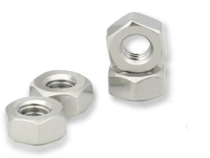 1/4-Zoll-20 Sechskantmuttern, 304 Edelstahl-Muttern, UNC-Grobgewinde, Sechskantantrieb, externe Sechskantmutter für Profis, Reparaturer oder Heimwerker (100 Stück)
