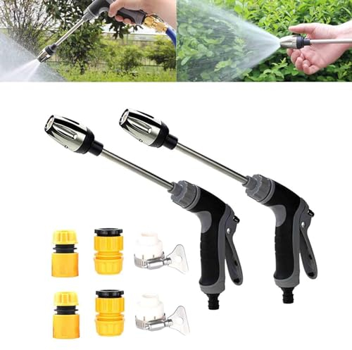 Turbowasher - Power High-Pressure Cleaner for Every Garden Hose, Turbowasher for Garden Hose, Jet Nozzle 2-in-1 High Pressure Power Washer (2Pcs)