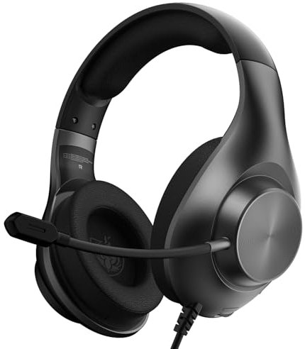 YOTMS Cascos Gaming PS4, Auriculares Gaming con Micrófono, Cancelación de Ruido, Sonido Estéreo, para PC, PS5, PS4, Xbox Series X/S, Switch (H7 Negro)