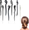 AORVYUI 8 palillos de madera para el pelo, palillos para el pelo con forma de bambú, palillos para el pelo para mujeres, horquilla de madera, palillos para el pelo para moños, pelo largo