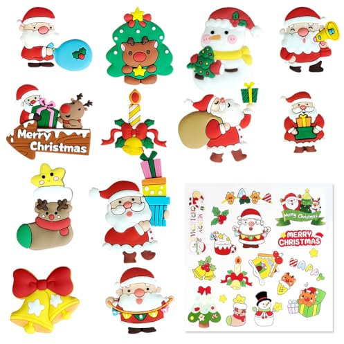 Cake Topper Weihnachten Tortendeko,14 Stück Weihnachten Tortendeko Weihnachtens für Torte,Weihnachtens Deko Torte,Cupcakes, Kuchen, Muffins,Party Dekoration