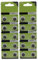Yooghuge 10 Stück/20 Stück AG9/LR936/394 Knopfbatterien Alkaline Knopfzellen Für Uhren Spielzeug Knopfzelle