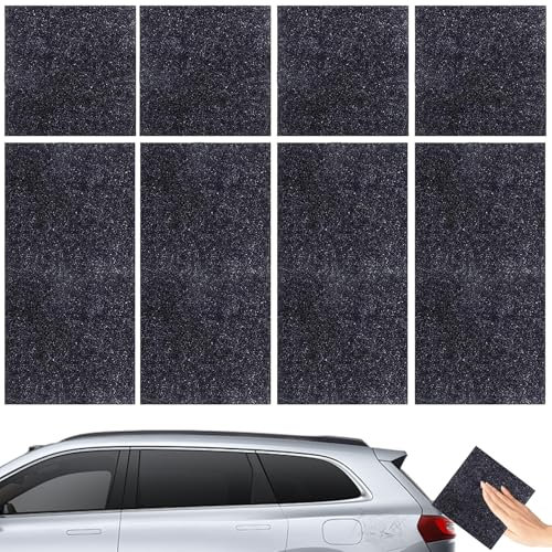 8 Stück Nano Sparkle Tuch Auto Kratzer Original,Nano Sparkle Tuch,Cloth Autokratzer Car Nanosparkle,Reparatur Scratches Asphalt,für Auto-Polierset Dust,Erfahrungen Flash Nanofasertuch Reparaturtuch