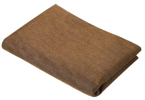 sourcing map Brown Speaker Mesh Grill Cloth (not Cane Webbing) Stereo Box Fabric Dustproof Cloth 35cm x 150cm 13.8 Inches x 59 Inches