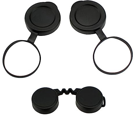 OSALADI Mirror Cover for Binoculars Objective Lens Caps in Rubber Material Designed for Protection during Bird Watching Travel Binocular Lens Caps Included