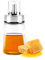 Yuedefly 180ml Honey Dispenser,Glass Honey Olive Oil Dispenser Bottle with Stainless Steel Spout and Dust Cap for Home Kitchen Cofffee Bar