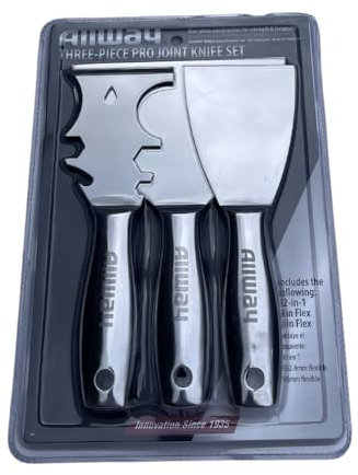 3 Pack PRO Decorating Filler and Scraper Knife Set Includes 12 in 1 Tool, 3 inch Blade, 6 inch Blade UXG3PK