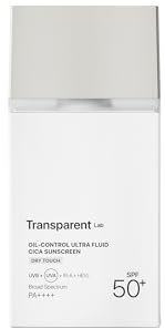 Transparent Lab Oil Control Ultra Fluid Cica Sunscreen - Hybrid-Sonnenschutz mit mineralischen und chemischen UV-Filtern, für fettige Haut