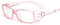 LLGHT Surlunettes de sécurité, lunettes de sécurité anti-rayures, anti-lumière bleue, anti-poussière, verres transparents légers pour hommes et femmes(Rose)