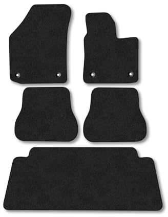 Fits VW Caddy Maxi (2004-2015) Carpet Car Mats | Black Edge Trim Tailored Fit Floor Mats Full Coverage Protection Accessories Easy Clean Anti Slip Made in the UK