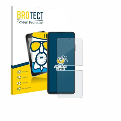 BROTECT Schutzglas für Nubia Flip 2 | Entspiegelnder Displayschutz Made in Germany Schutzfolie Glas Matt Anti-Reflex Kratzfest 9H Anti-Fingerprint Einfache Montage