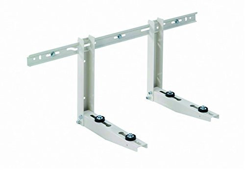 HM, Staffa Regolabile per Condizionatore Esterno 780x365x450mm – Portata 120kg, Acciaio Zincato 1,5 mm – Certificata TÜV – Inclusi Viti e Tasselli – Compatibile 9000-12000 BTU – Montaggio a Parete