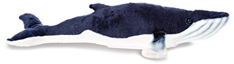 HANSA Plüschtier Wal, 37 cm, Blau