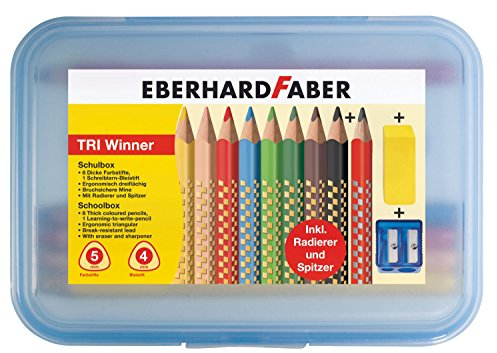 Eberhardt Faber 518425 TRI Winner Schulbox, 11-teilig