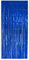 selbstklebender Lametta Vorhang in blau Größe 91 x 244 cm Perfekt als Party Deko Fenstervorhang Foto Hintergrund glitzer Vorhänge Metallfolie Goldfolie Streifenvorhang Fensterdekoration Tür Farbe Blau
