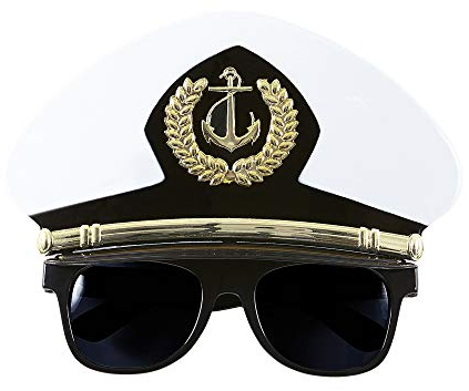 W WIDMANN MILANO Party Fashion - Brille Kapitän, Marine Kostümzubehör, Accessoire Faschingskostüme