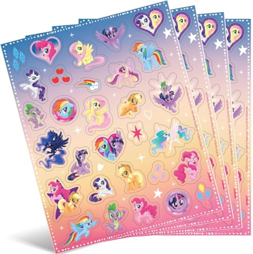 My Little Pony Stickerbögen, 4 Stück