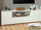 möbelando TV-Lowboard Fernsehtisch Rack Unterschrank HiFi Element Sideboard Ravenna II Weiß matt
