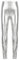 iiniim Kinder Mädchen Hose Leggings Glänzende Metallic Lange Hose Ballett Tanzhose Sport Gym Clubwear Gr.104-152 A Silber 140-152