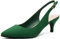 Greatonu Slingpumps Kitten Absatz Pointed Toe Grün Größe 37EU
