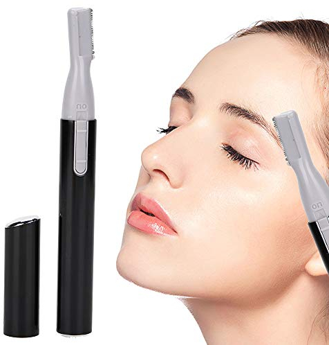 Ohr und Nasenhaarschneider, 2020 Schmerzloser Augenbrauen- und Gesichtshaarschneider für Männer und Frauen, elektrischer Achselhaarschneider aus Edelstahl mit LED-Licht