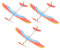 NUOBESTY Toys 3pcs Glider Plane Rubber Band Powered Helicopter STEM Educational Project for Prize Reward Birthday Party Favor (Random Pattern) Rubber Band Kit