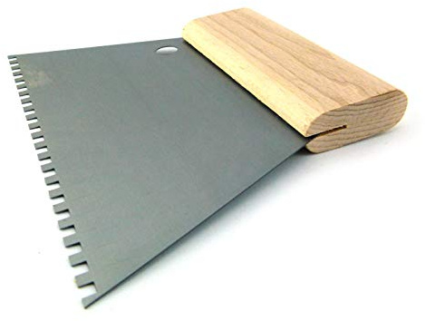 Kleberspachtel Zahnspachtel nach TBK 180/250 mm, gezahnt, ungezahnt Holzrücken (180 mm, C1 (4x4))
