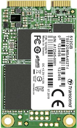 Transcend MSA452T-I 512GB Interne mSATA SSD SATA 6 Gb/s TS512GMSA452T-I