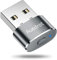 AUEDROT Mouse Jiggler Undetectable USB Mouse Mover Jiggler Automatic Mouse Wiggler with 2 Jiggle Modes, Driver-Free, Plug & Play, Keep Computer/Laptop Awake, Grey
