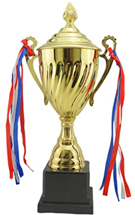 NUOBESTY 1pezzi Premio Sportivo in Metallo Premio di Competizione Classico Grande per Torneo Scolastico