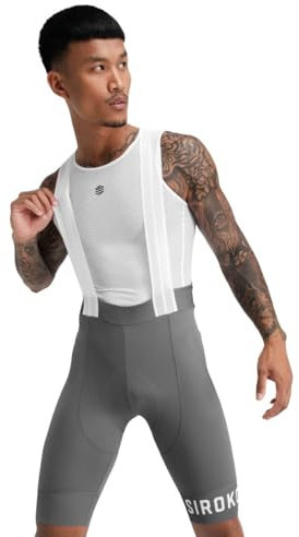 SIROKO - Fahrrad-Trägerhose BX Fassa - XS - Grau/Weiß